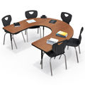 MooreCo® Adjustable Activity Tables - Horseshoe