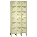 tennsco&trade; Box Locker - 78 in.H 3 Tier Locker