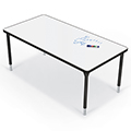 MooreCo® Hierarchy Activity Rectangle Tables - Porcelain Tops