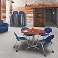 Regency Rico Mobile Stack Chairs- Armless
