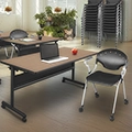 Regency Rico Mobile Stack Chairs - With Arms