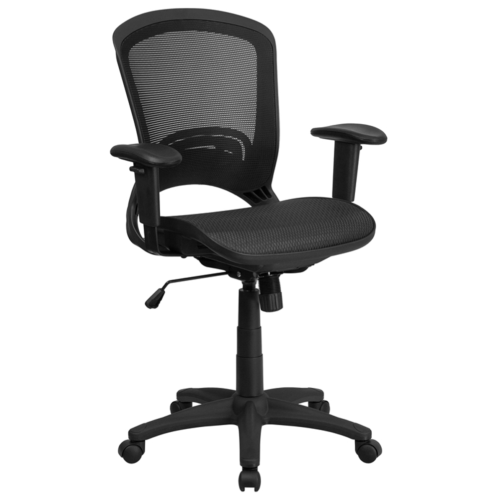 Task Chairs MidBack Transparent Mesh Executive Swivel Office Chair