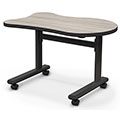 MooreCo&reg; Height Adjustable Flipper Desk - Fender