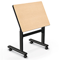 MooreCo&reg; Height Adjustable Flipper Desk - Rectangle