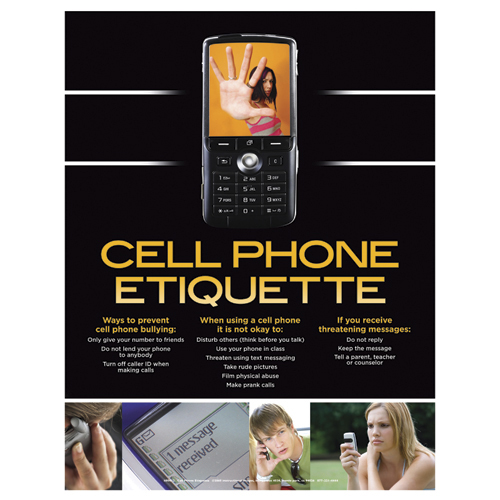 Posters Cell Phone Etiquette Laminated Poster