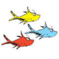 Dr. Seuss™ One Fish, 2 Fish Assorted Paper Cut-Outs - 36/Pkg