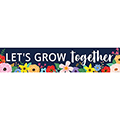Wildflowers Let's Grow Together Horizontal Banner