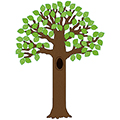Big Tree with Polka Dot Leaves Bulletin Board Display Set