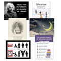 Library Theme Posters Posters - 6/Set