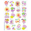 Flamingo (Strawberry Lemonade) Scented Stickers