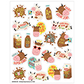Brown Cows (Chocolate Milk) Scented Stickers