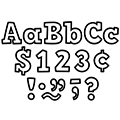Black & White Bold Block Bulletin Board Letters Combo Pack - 4 in.H