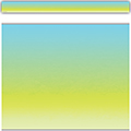 Aqua and Lime Color Wash Straight Border Trim