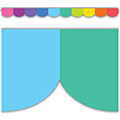 Colorful Scalloped Die-Cut Border Trim
