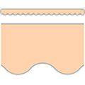Peach Scalloped Border Trim