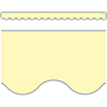 Pastel Yellow Scalloped Border Trim