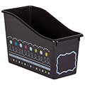 Chalkboard Brights Plastic Book Bin