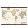 Canvas Wall Map Antique World