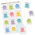 Celebration Frogs Tear & Share Stickers™