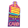 Reading Is A Piece Of Cake Scented Bookmarks - 24/Pkg