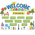 A Teachable Town In This Class Welcome Bulletin Board Set