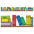 Doodle Bookshelf EZ Border