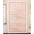 Terrazzo Tones Believe You Can Mini Bulletin Board
