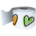 Doodle Hearts Rolled Scalloped Bulletin Board Borders