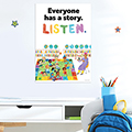 Everyone has a story. Listen. Poster