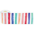 Watercolor Stripes Straight Rolled Border Trim