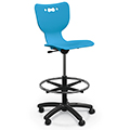 MooreCo&reg; Hierarchy Stool - 5 Star Base with Casters