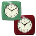 Retro Clocks - 9-1/2 in. Square