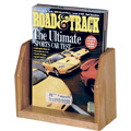 Wooden Mallet Oak and Acrylic Countertop Display - 1/Pocket, Magazine
