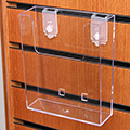 Acrylic Slatwall Literature Holder - 6-1/2 in.H x 6 in.W x 1-1/4 in.D