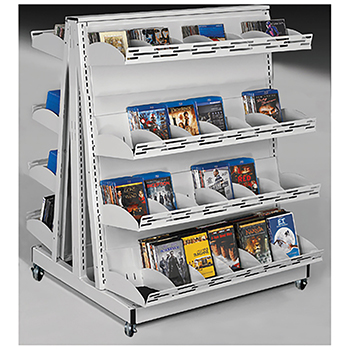 estey&reg; Mobile A-Frame Multi-Media Display Shelving