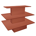 3-Tier Tall Rectangular Display Table