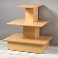 3-Tier Square Compact Display Table