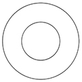 CD-DVD Hub Labels- Plain