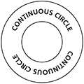 CD-DVD Hub Labels- Custom Imprinted - Continuous Circle Style