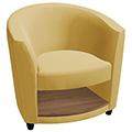 GLOBAL Sirena™ Lounge Seating - Lounge Chair with Book Shelf