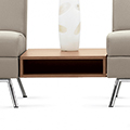 GLOBAL Wind&trade; Linear Lounge Seating - 20 in. Square Bridge