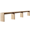 KFI Studios Loci Collaboration Table - 41 in.H x 252 in.W x 24 in.D