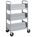 BioFit&reg; Book Truck - 6 Sloped Shelves