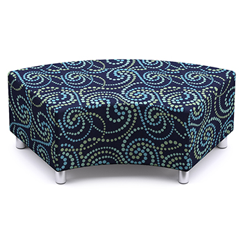 Russwood&reg; Palette&trade; Soft Lounge Seating - Curved Bench, Fabric