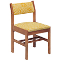 JSI Class Act Wood and Fabric Library Chair