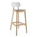 JSI Jude Stool - Fabric Seat and Plastic Back