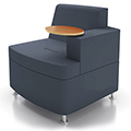 JSI Moto Lounge Seating - Inline Left Arm Club Chair with Tablet