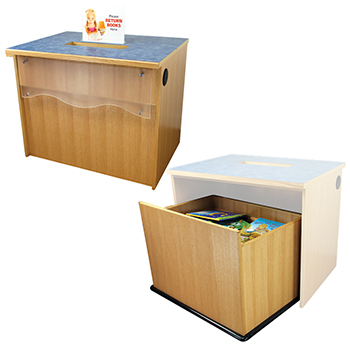 Book Return for Atlantis&trade; Modular Wood Circulation Desk