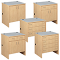 Cupboards for the  Russwood&reg; Palette&trade; Wood Circulation Desk
