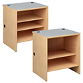 Open Shelf for the Russwood&reg; Palette&trade; Wood Circulation Desk